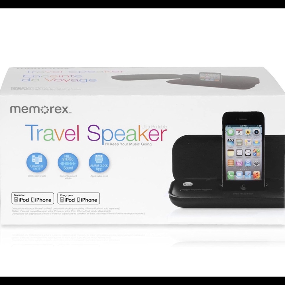 Memorex Travel Speaker for ipod & iphone 📲